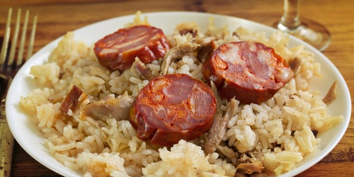 Arroz con pato y butifarra