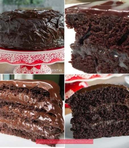Torta Húmeda Casera de Chocolate