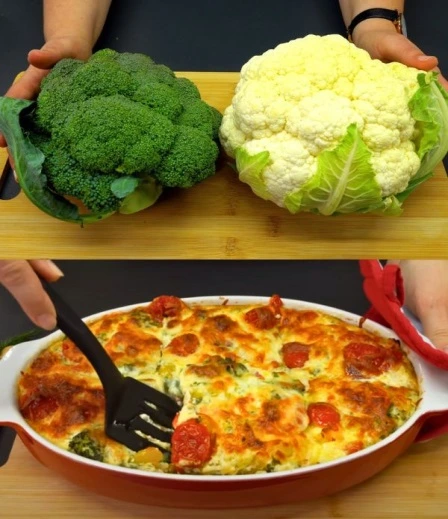 Lasagna de Coliflor con Brócoli