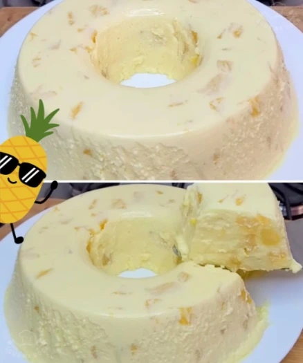 Flan de Leche Condensada con Piña