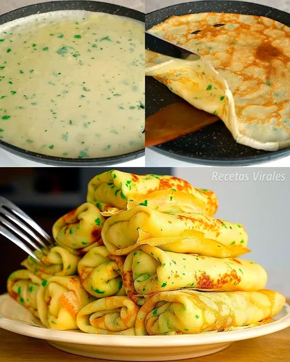 Crepas de Perejil Rellenas