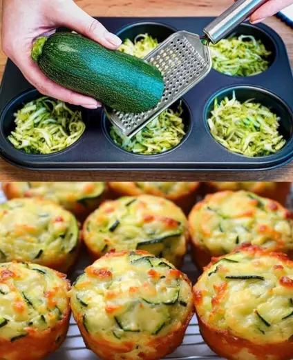 Muffins de Calabacita y Queso