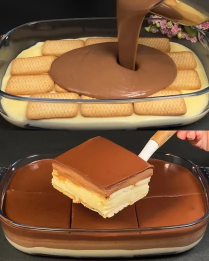 Pastel de Galleta con Chocolate