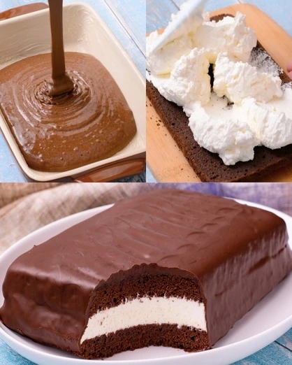 Pastelito de Chocolate con Relleno de Crema