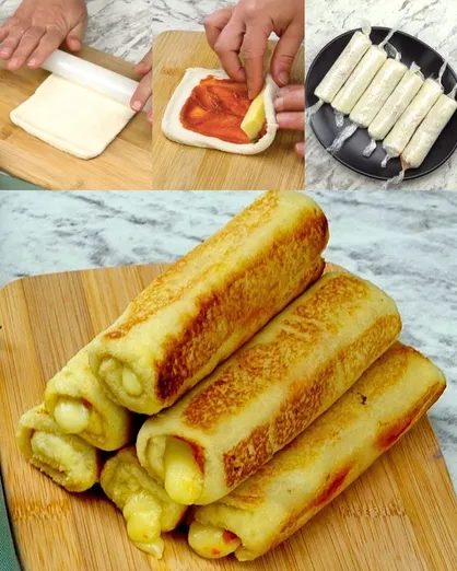 Rollitos de Pan Rellenos