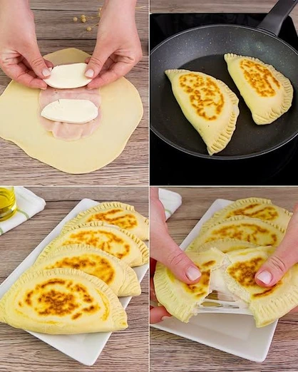 Empanadas de Jamón y Queso a la Plancha