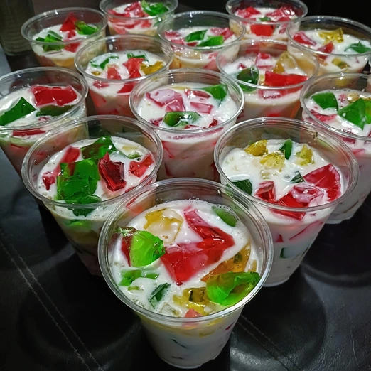 Gelatina de Colores con Leche