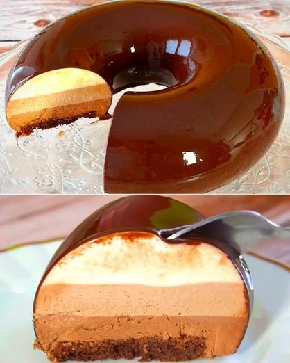 Pastel Espejo de Chocolate y Café