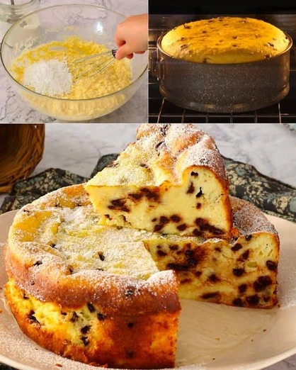 Pastel de Requesón con Chispas
