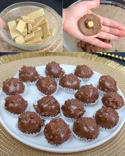 Trufas de Chocolate Ferrero Rocher Caseras