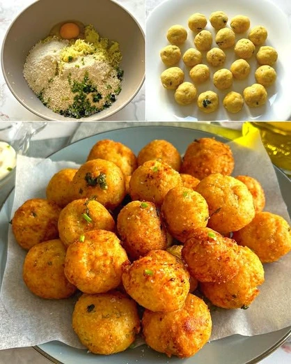 Bolitas de Papa con Queso