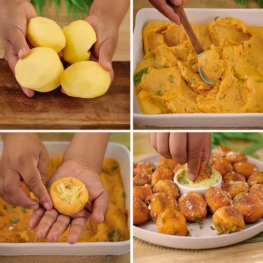 Bolitas de Papa Rellenas