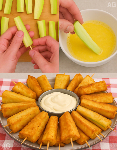 Calabacitas Fritas con Queso