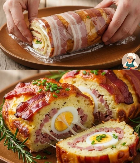 Pastel de Carne Relleno con Huevo