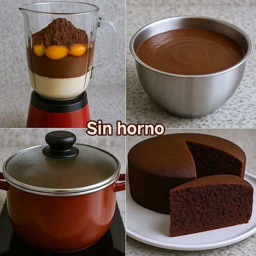 Pastel de Chocolate sin Horno