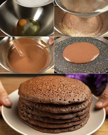 Hotcakes de Chocolate con Mil Agujeritos