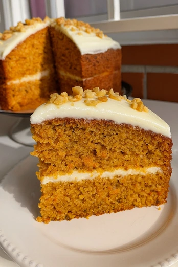 Pastel de Zanahoria con Betún de Queso Crema