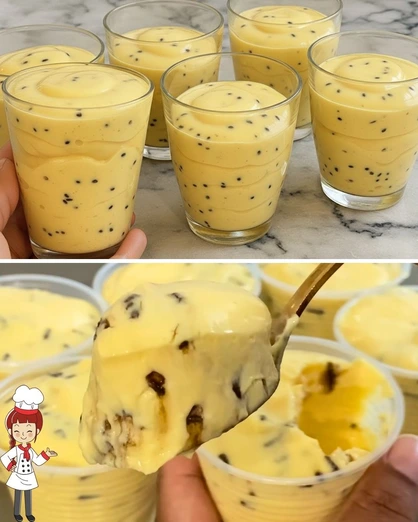Mousse de Maracuyá con Semillas