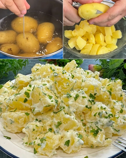 Ensalada de Papa con Mayonesa y Perejil