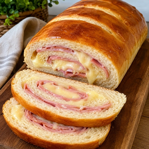 Pan Relleno de Jamón y Queso