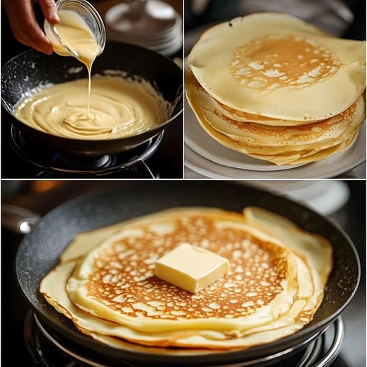 Crepas Caseras de Mantequilla