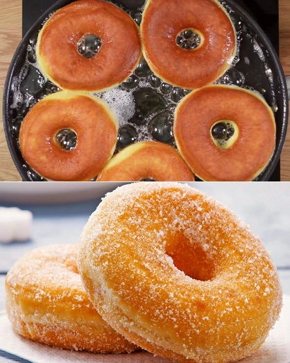 Donas Fritas Espolvoreadas con Azúcar