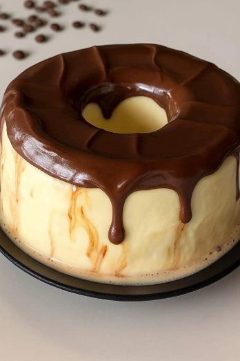Gelatina de Leche con Cobertura de Chocolate