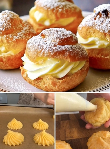 Lionesas Rellenas de Crema Pastelera