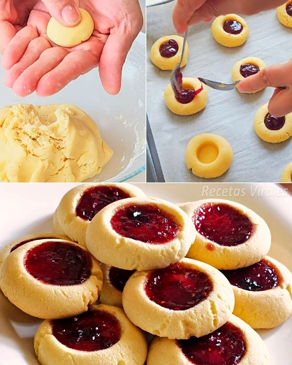 Galletas de Mantequilla con Mermelada