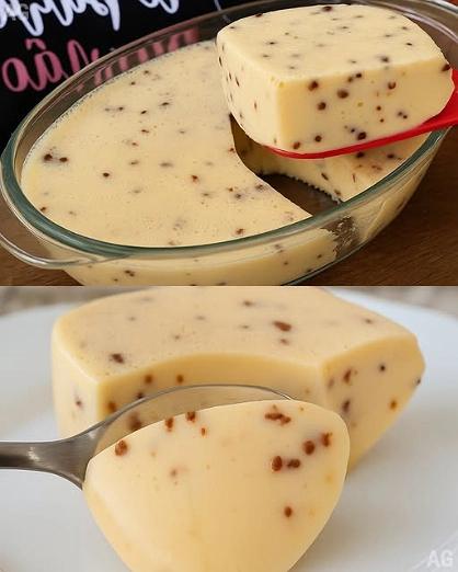 Gelatina Cremosa de Maracuyá con Semillas