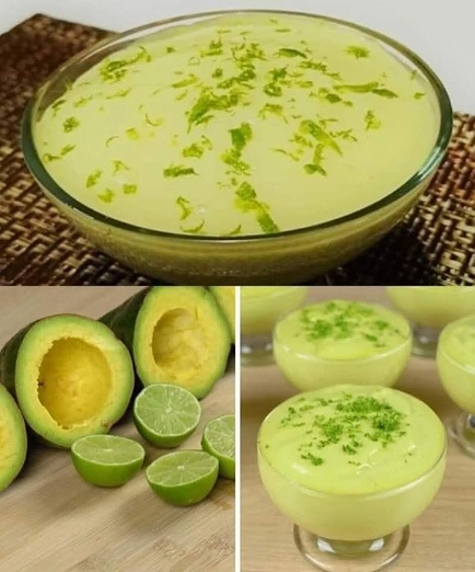 Mousse Dulce de Aguacate con Limón