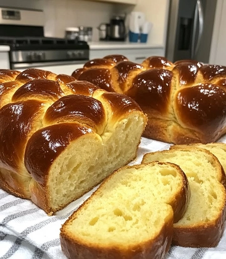 Pan Brioche Trenzado