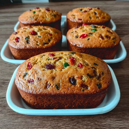 Panqué Navideño con Fruta Cristalizada
